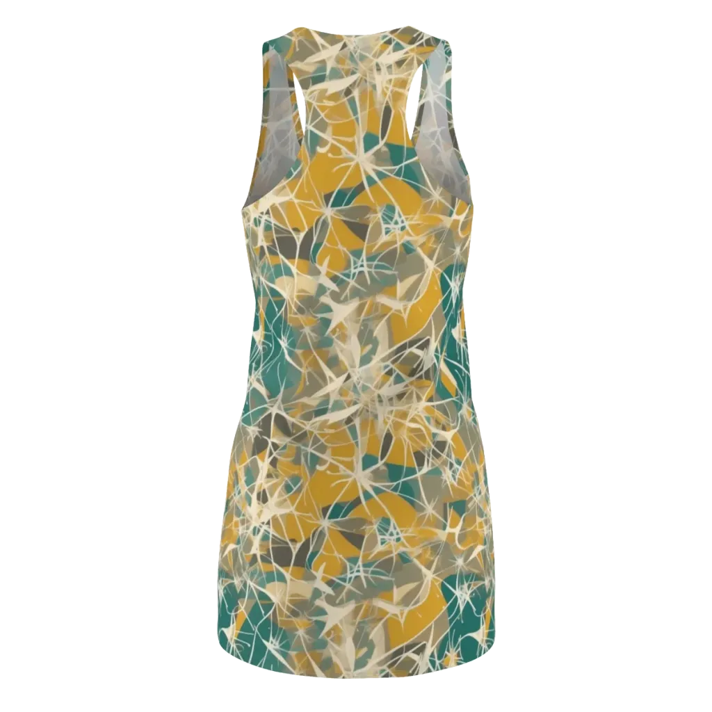 Ochre Interference on Racerback Dress — Back