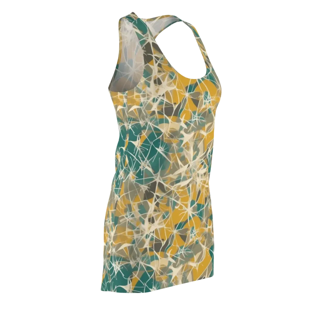 Ochre Interference on Racerback Dress — Front Side
