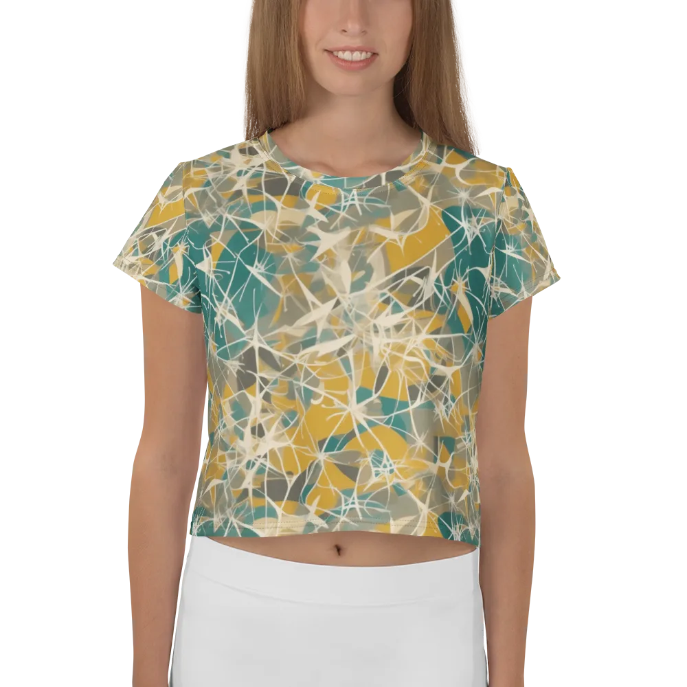 Ochre Interference on Crop Tee — Front