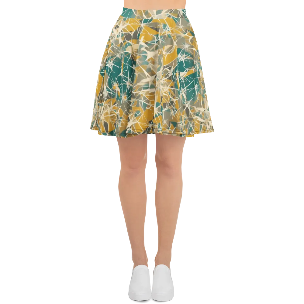Ochre Interference on Skater Skirt — Front