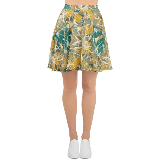 Ochre Interference on a Skater Skirt