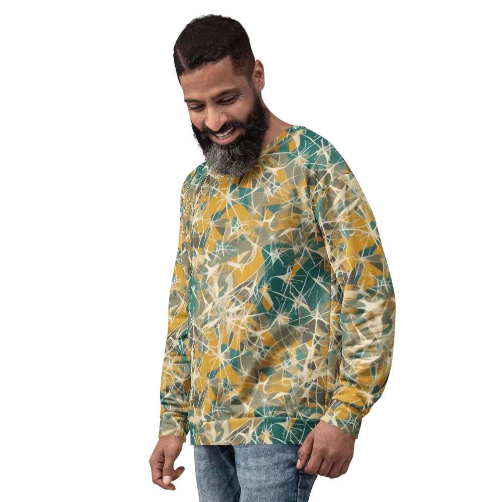 Ochre Interference on Sweatshirt — Left Front