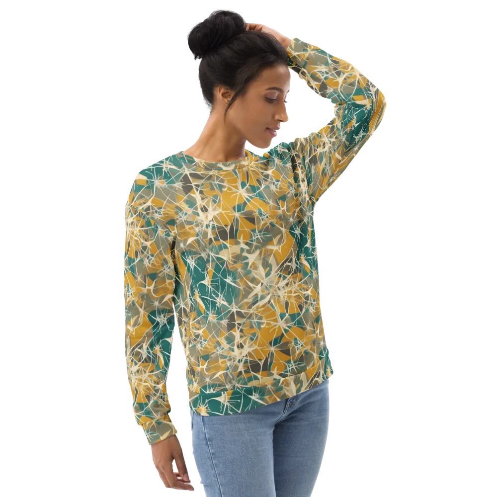 Ochre Interference on Sweatshirt — Right Front