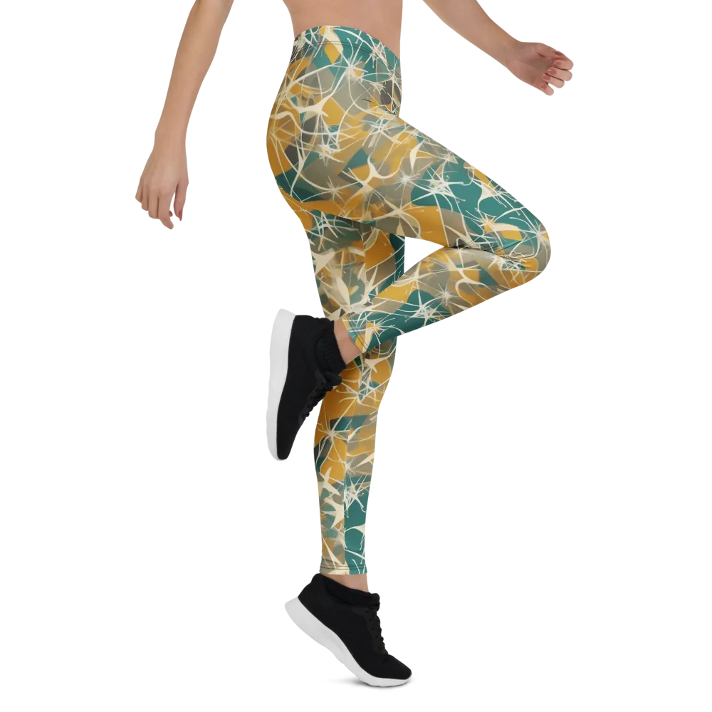 Ochre Interference on Leggings — Right