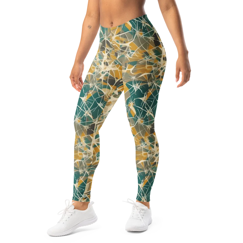 Ochre Interference on Leggings — Left Front
