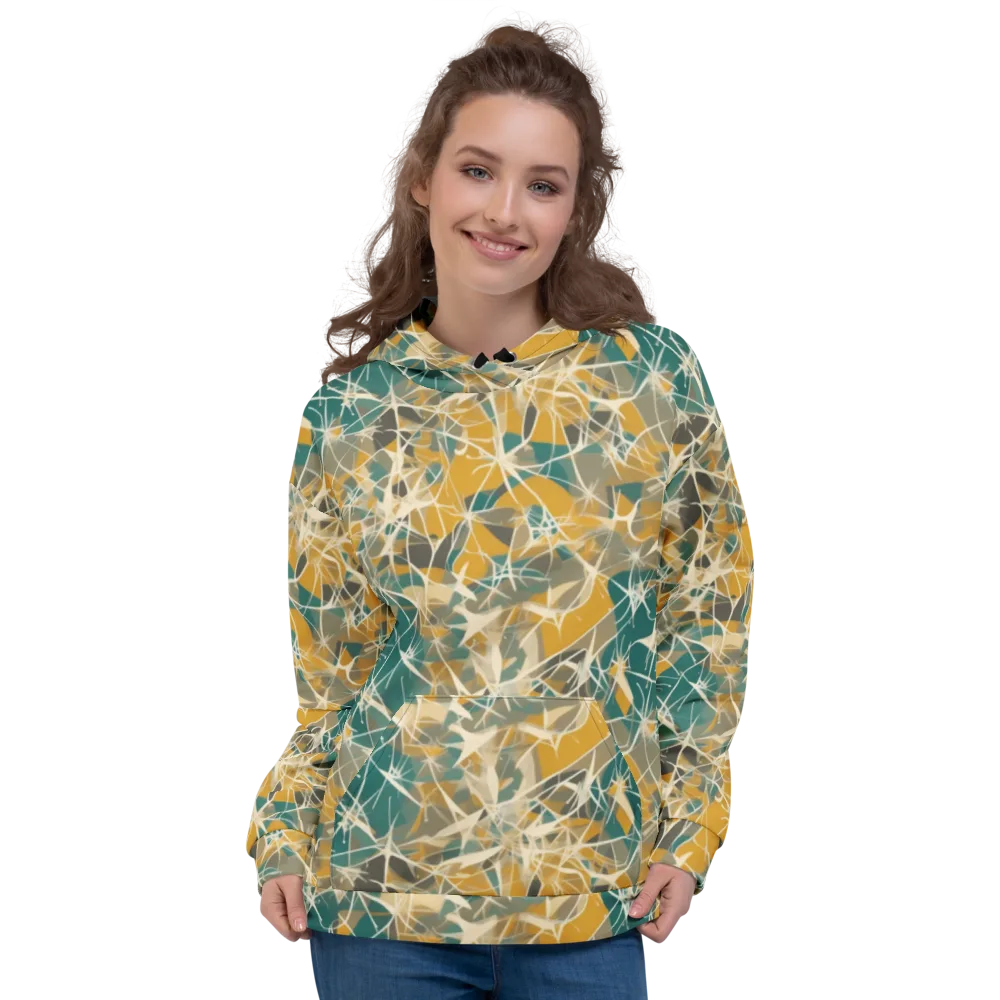 Ochre Interference on Hoodie — Front