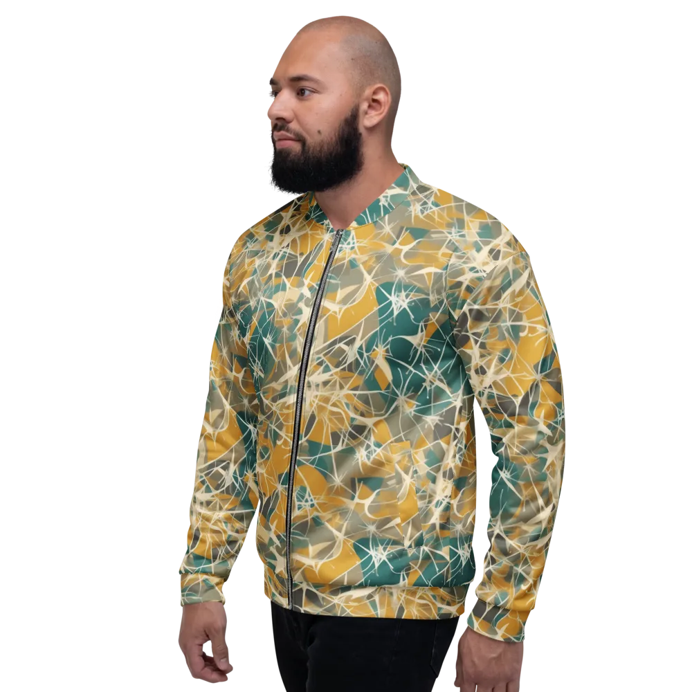 Ochre Interference on Bomber Jacket — Left