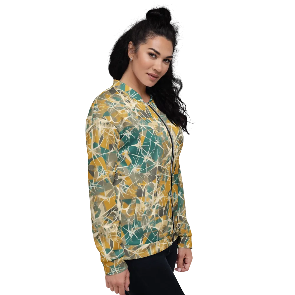 Ochre Interference on Bomber Jacket — Right