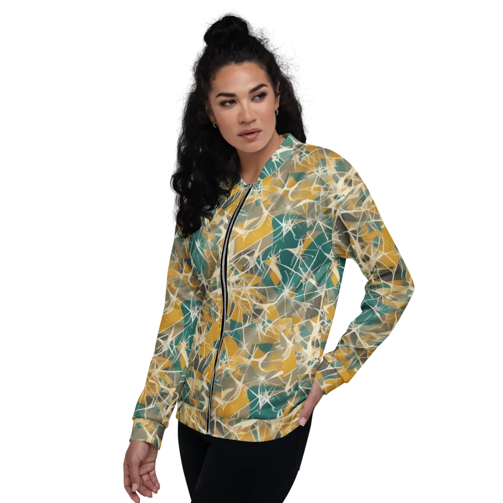 Ochre Interference on Bomber Jacket — Left