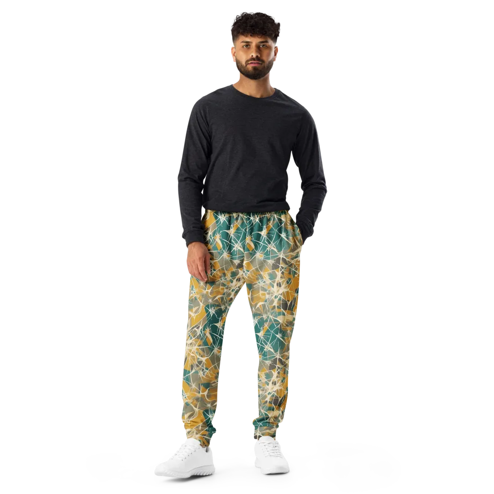 Ochre Interference on Men's Joggers — Front