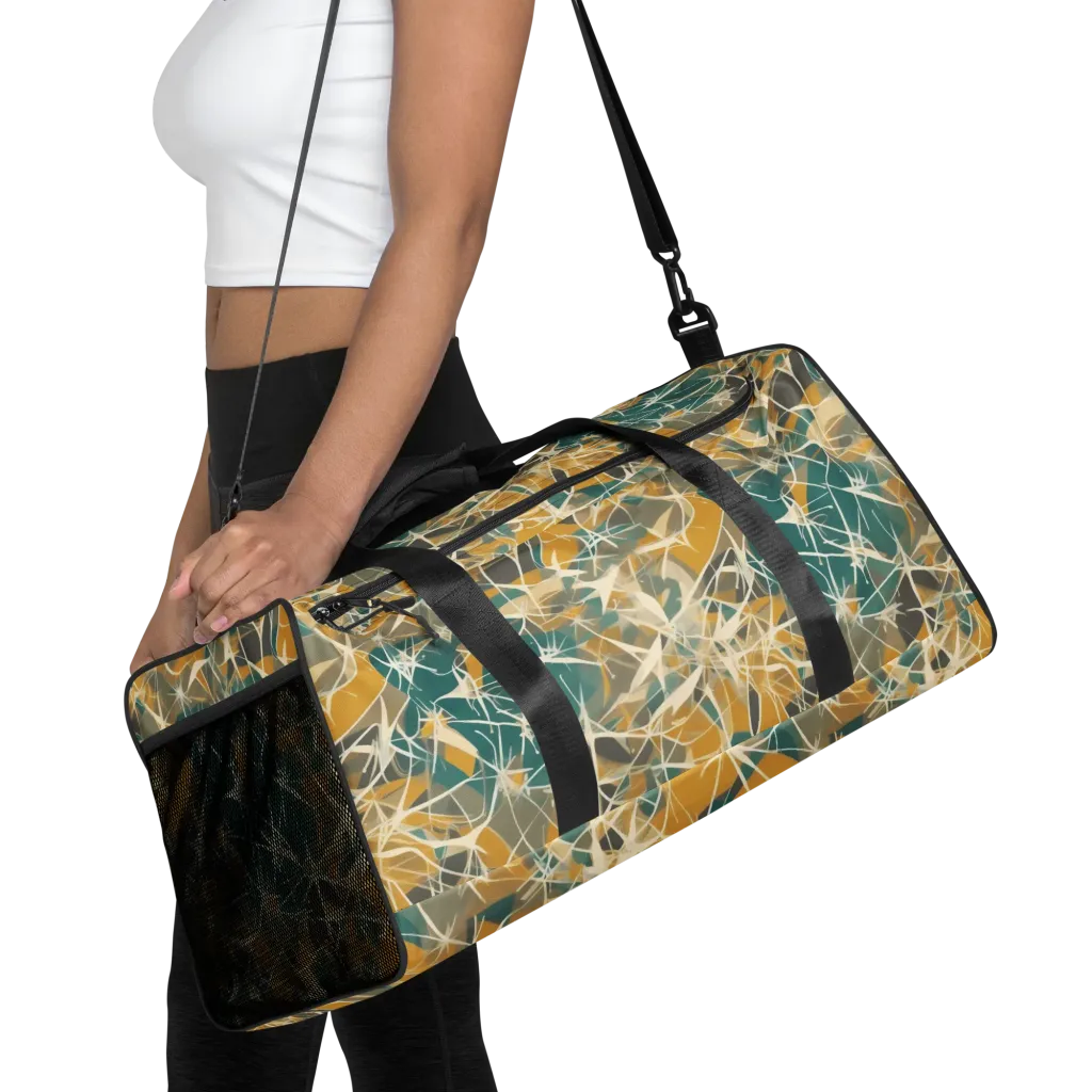 Ochre Interference on Duffle Bag — Front