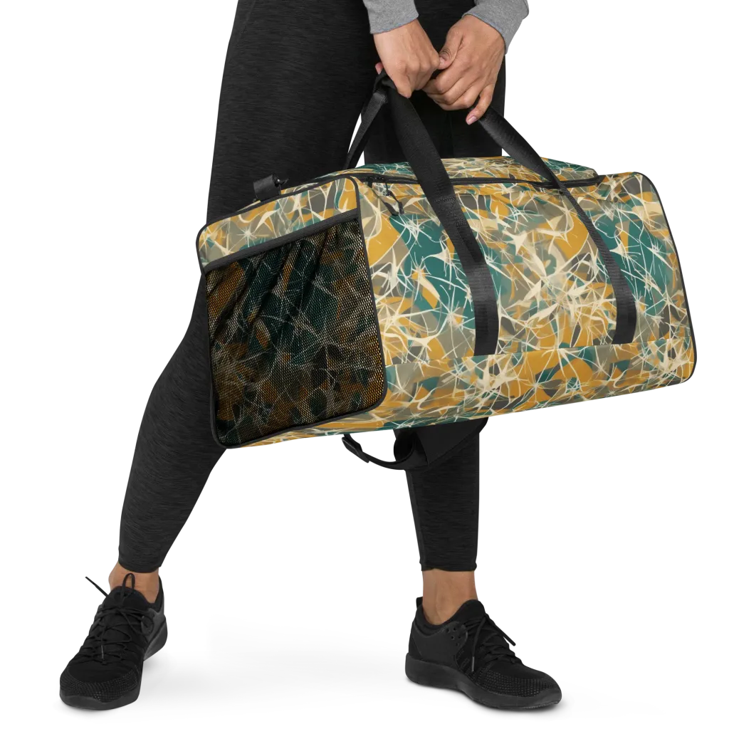 Ochre Interference on Duffle Bag — Right Front