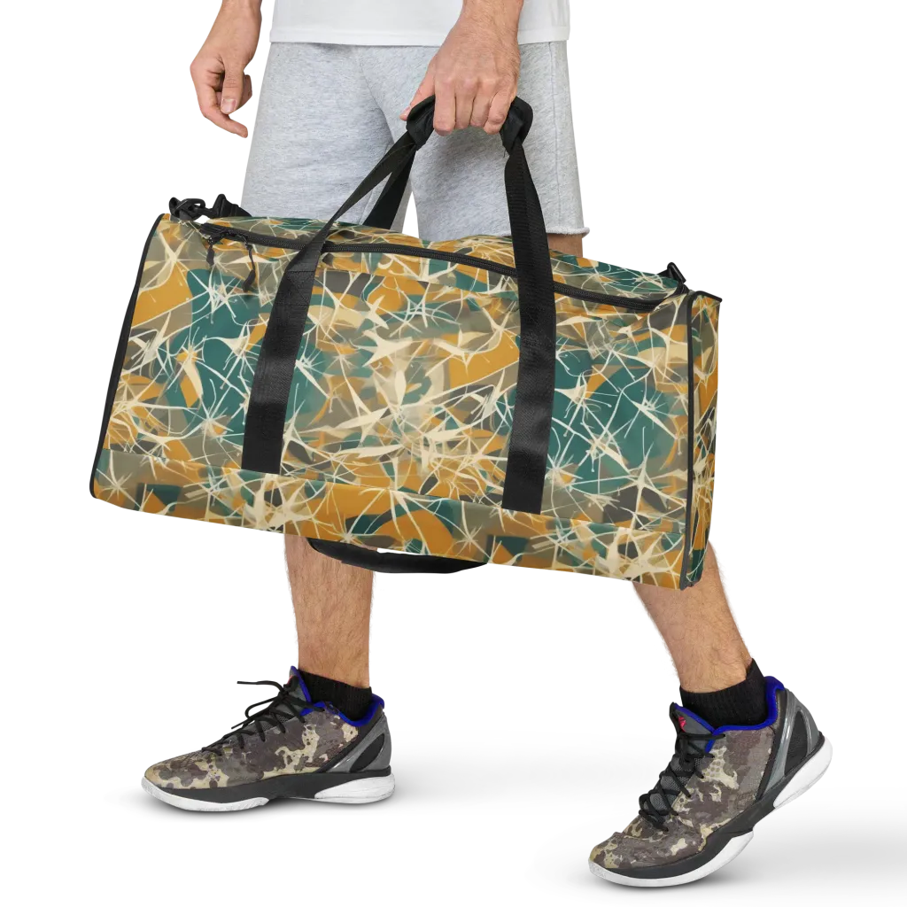 Ochre Interference on Duffle Bag — Front