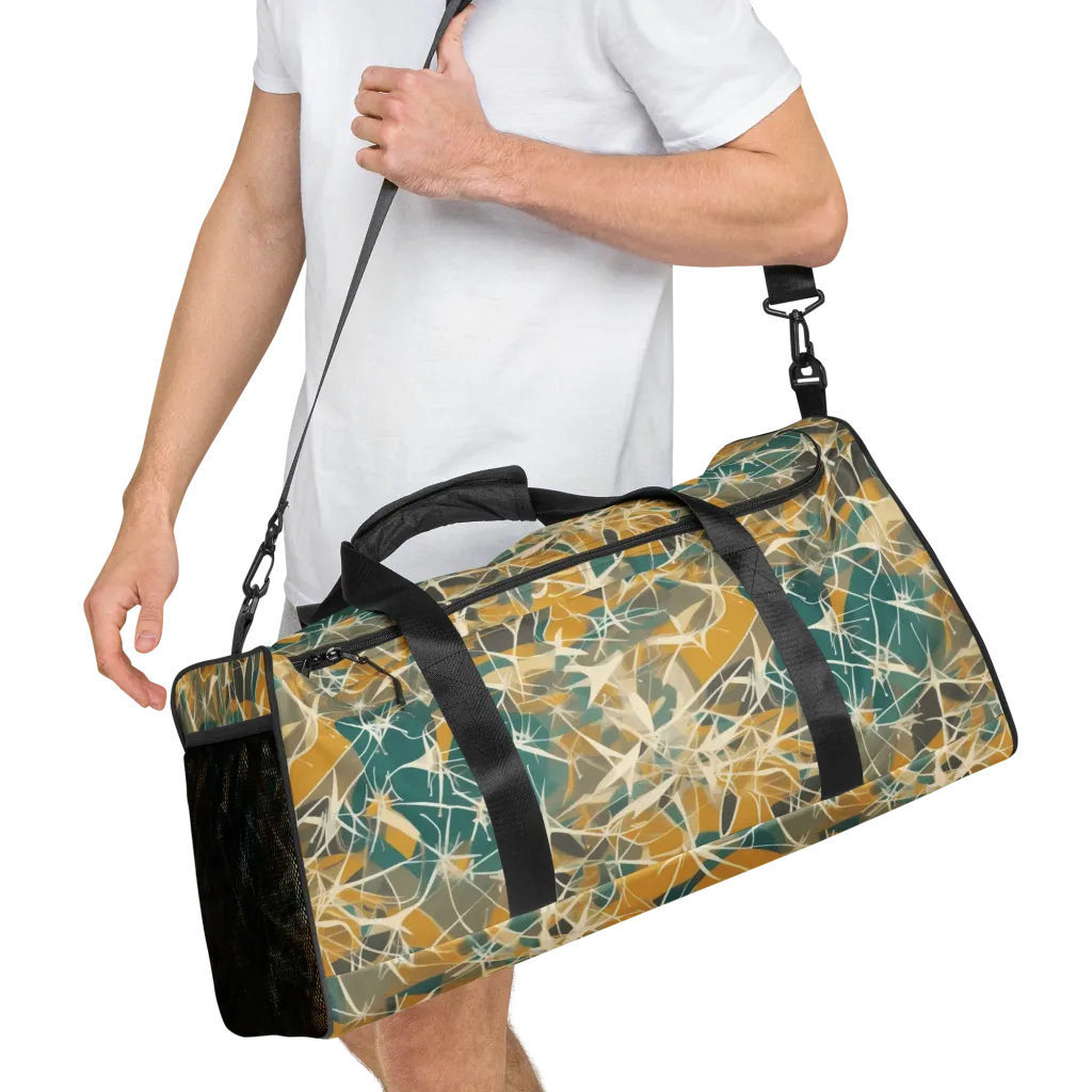 Ochre Interference on Duffle Bag — Right Front