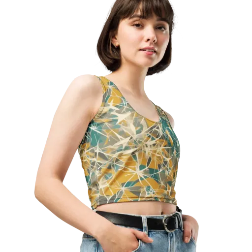 Ochre Interference on a Crop Top
