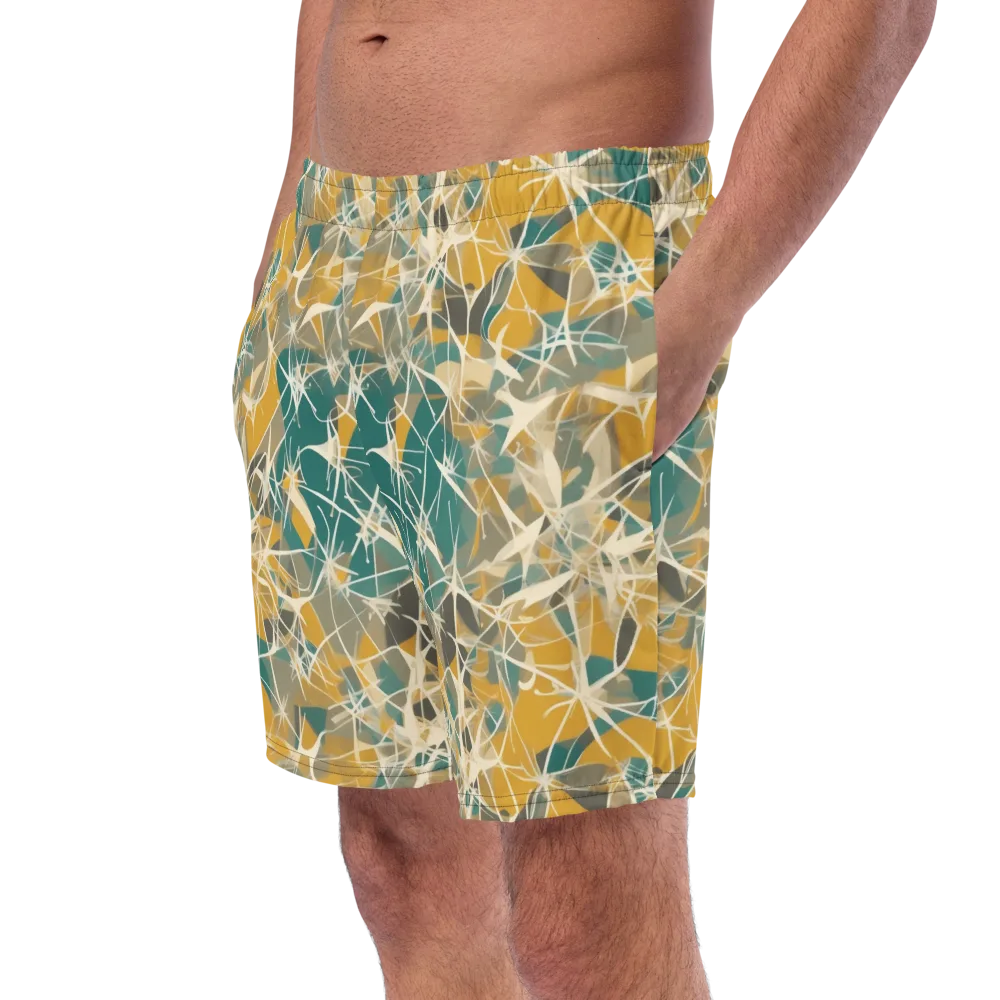Ochre Interference on Swim Trunks — Left Front