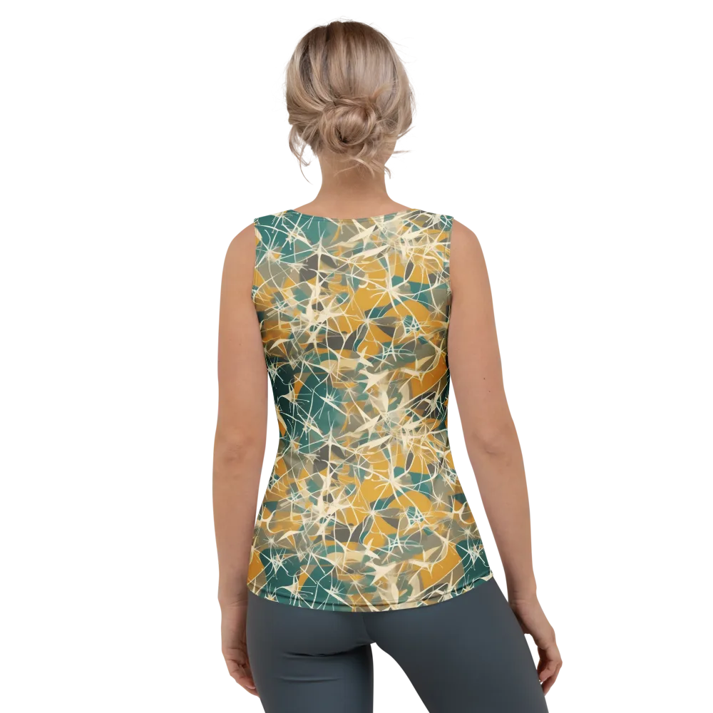 Ochre Interference on Women's Tank Top — Back