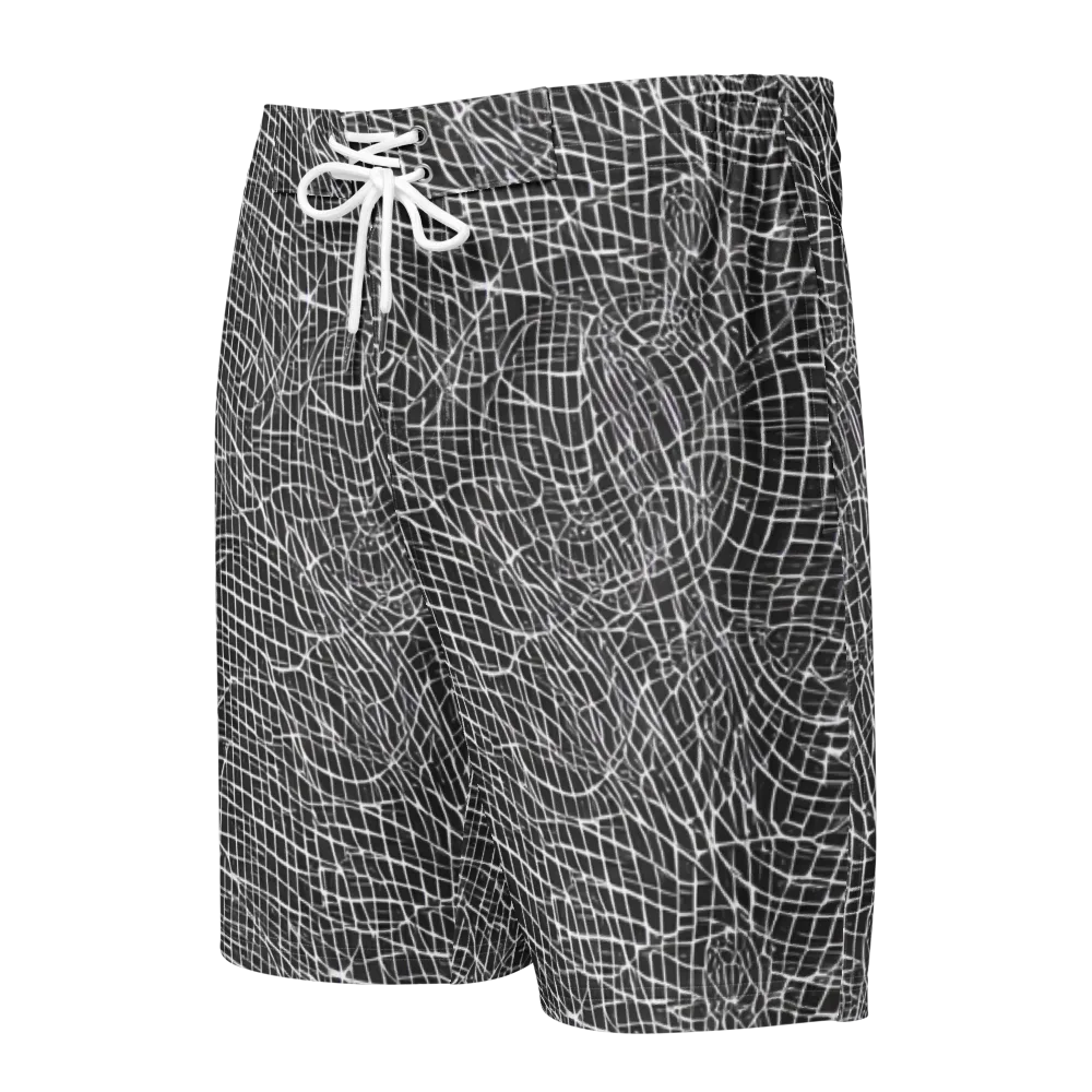 Obsidian Lattice on Men's Board Shorts — Front