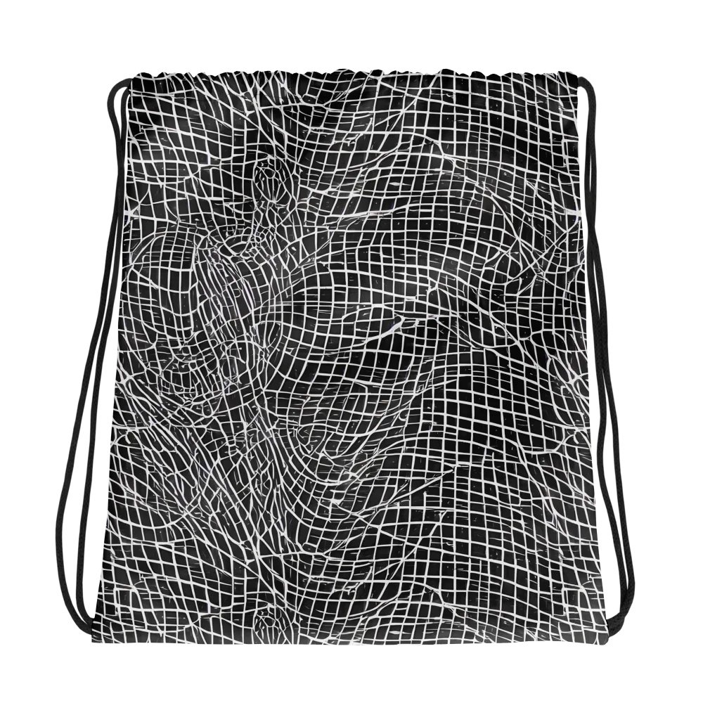 Obsidian Lattice on Drawstring Bag — Photo