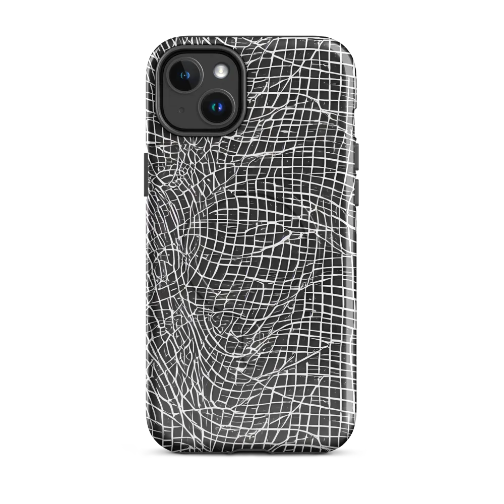 Obsidian Lattice on MagSafe Tough Case for iPhone® — Front