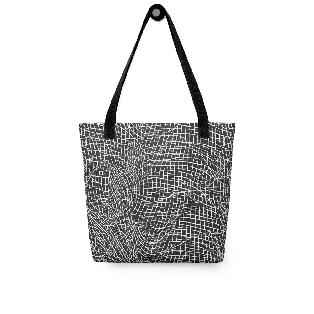 Obsidian Lattice on Tote Bag — Front