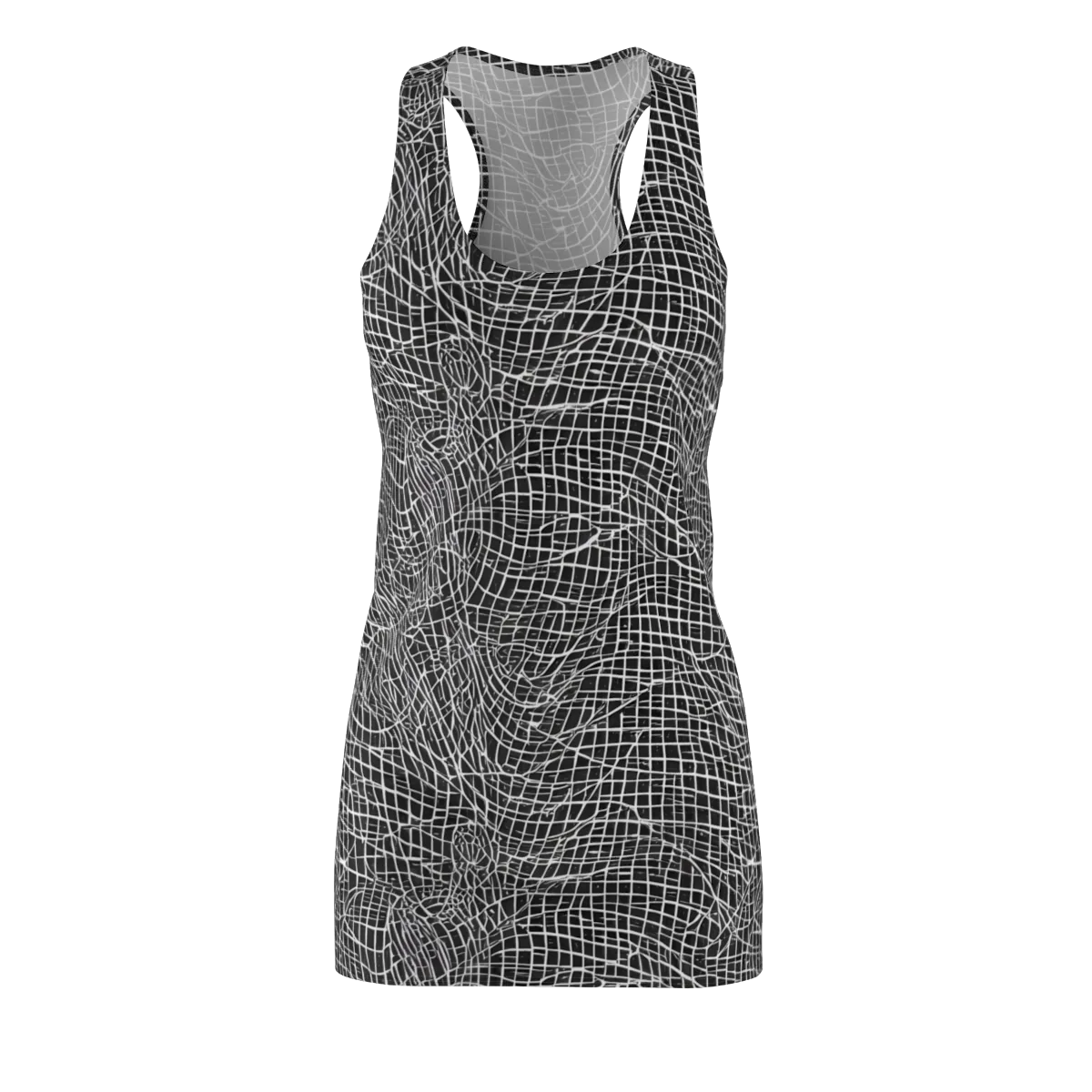 Obsidian Lattice on Racerback Dress — Front
