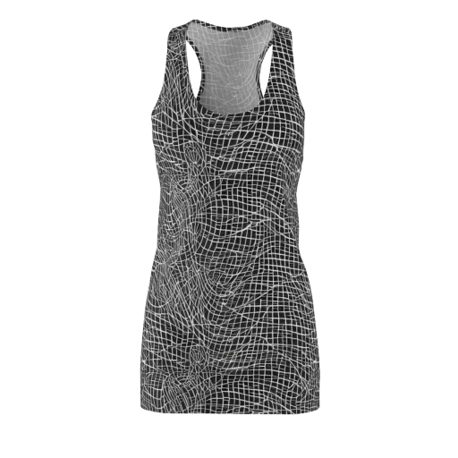 Obsidian Lattice on a Racerback Dress
