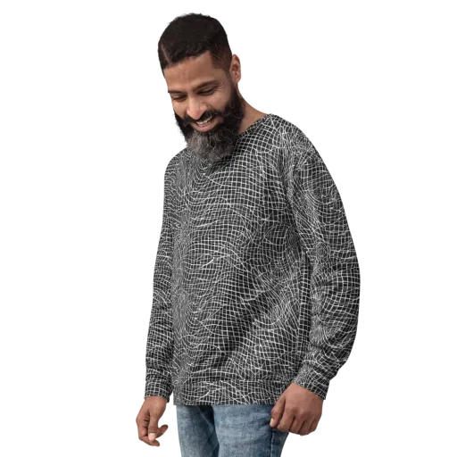 Obsidian Lattice on a Sweatshirt