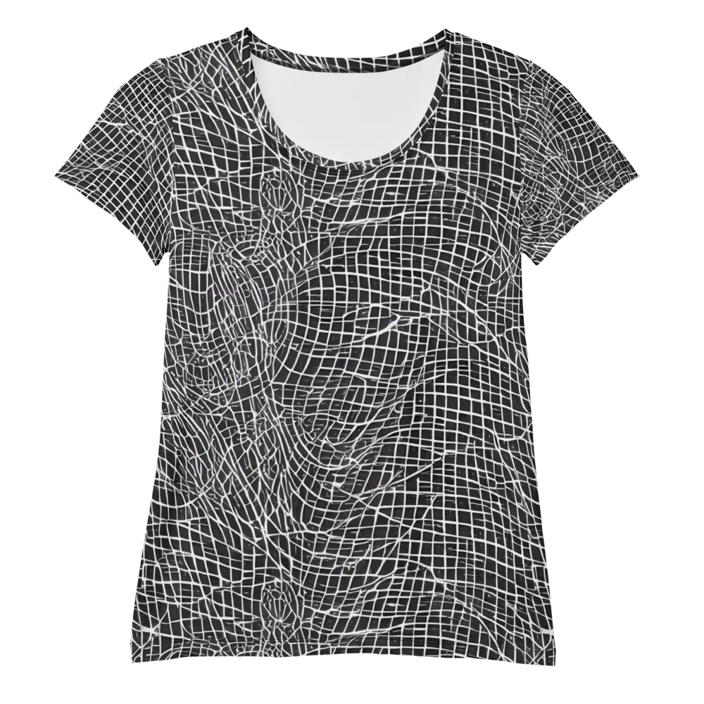 Obsidian Lattice on Women's Athletic T-Shirt — Front