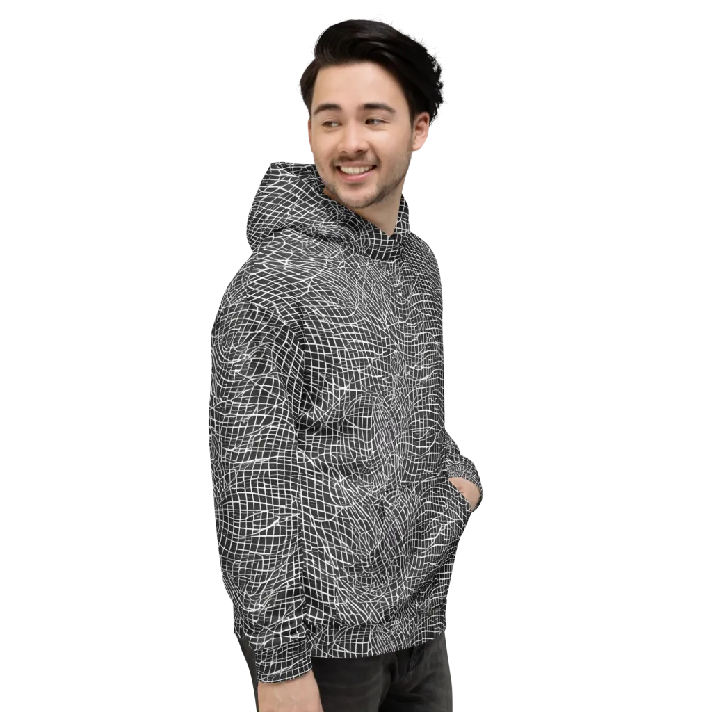 Obsidian Lattice on Hoodie — Right