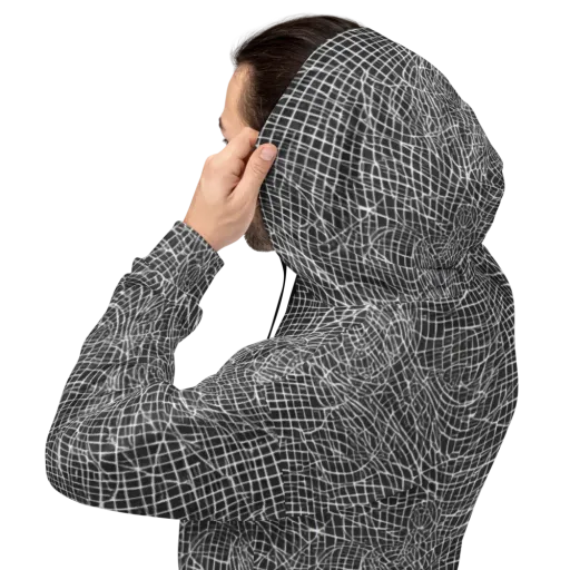 Obsidian Lattice on a Hoodie