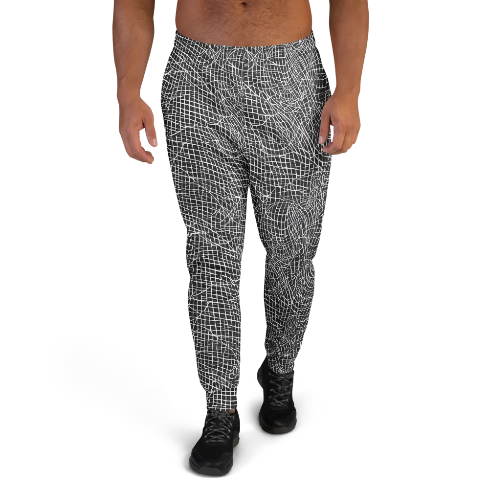 Obsidian Lattice on Men's Joggers — Front