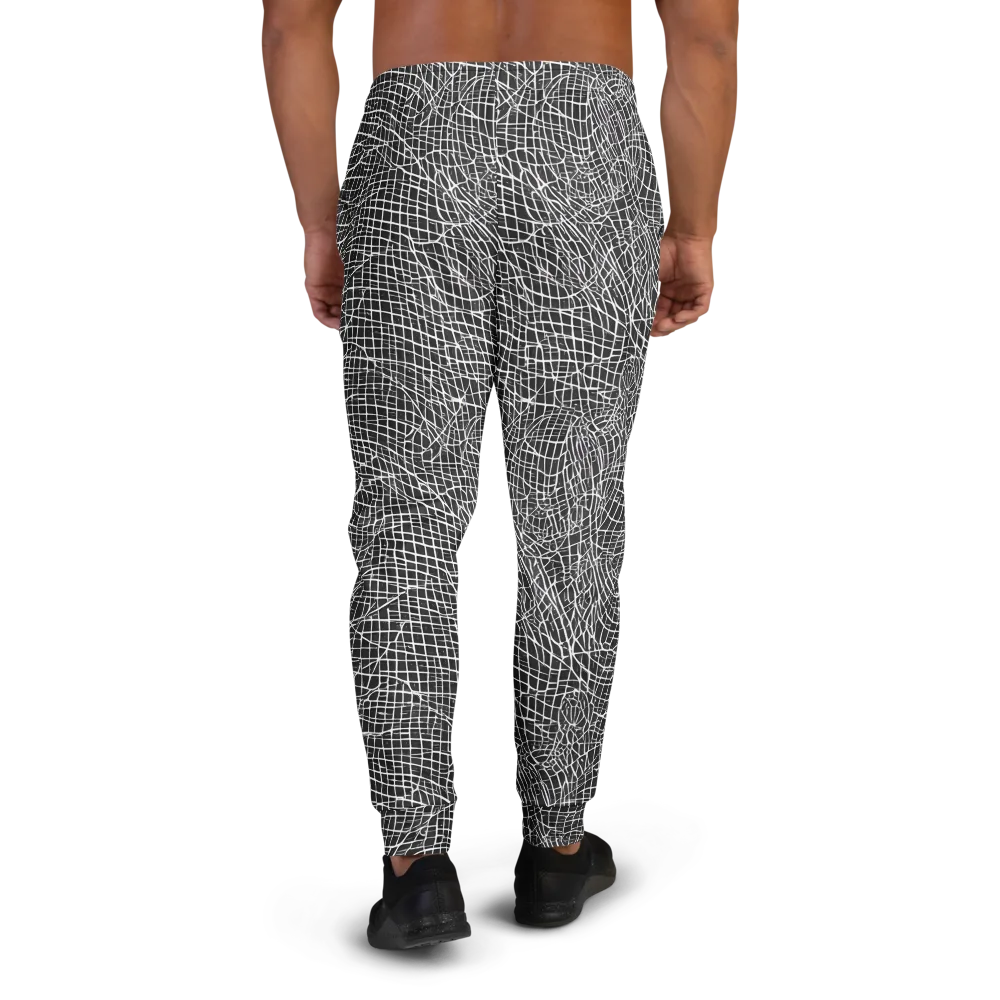 Obsidian Lattice on Men's Joggers — Back