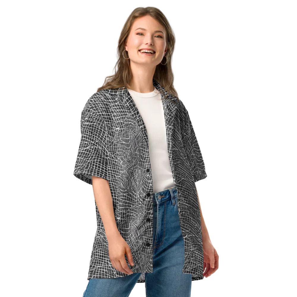 Obsidian Lattice on Button Shirt — Front