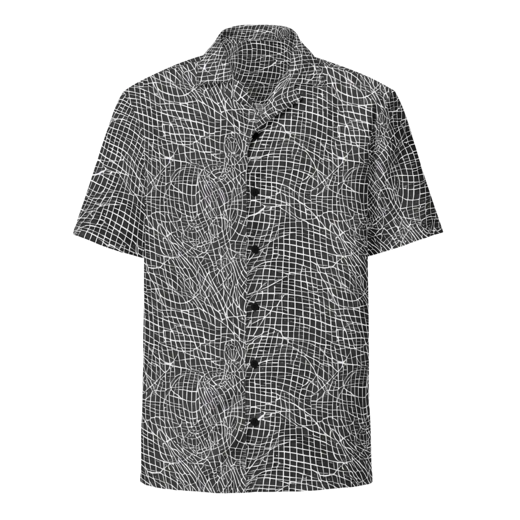 Obsidian Lattice on Button Shirt — Front