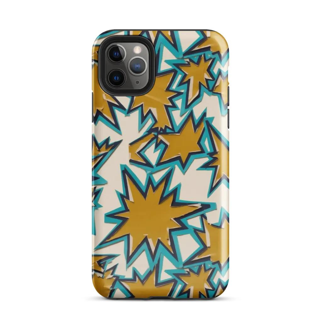 Gold Rush Geometry on Tough Case for iPhone® — Front