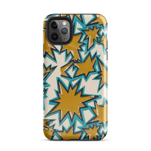 Gold Rush Geometry on a Tough Case for iPhone®