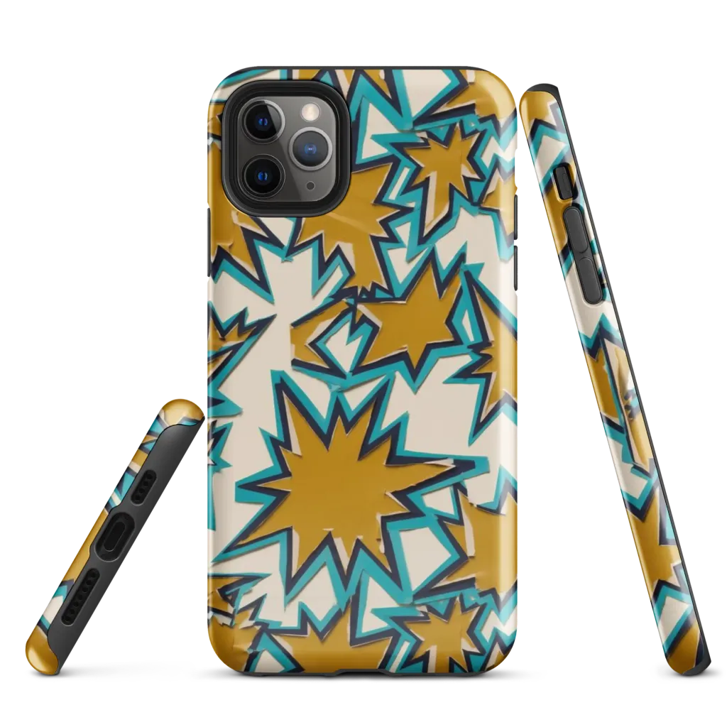Gold Rush Geometry on Tough Case for iPhone® — Front