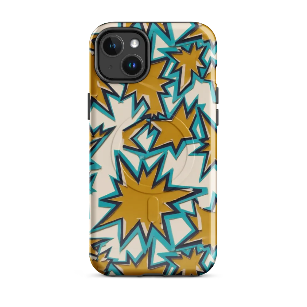 Gold Rush Geometry on MagSafe Tough Case for iPhone® — Front