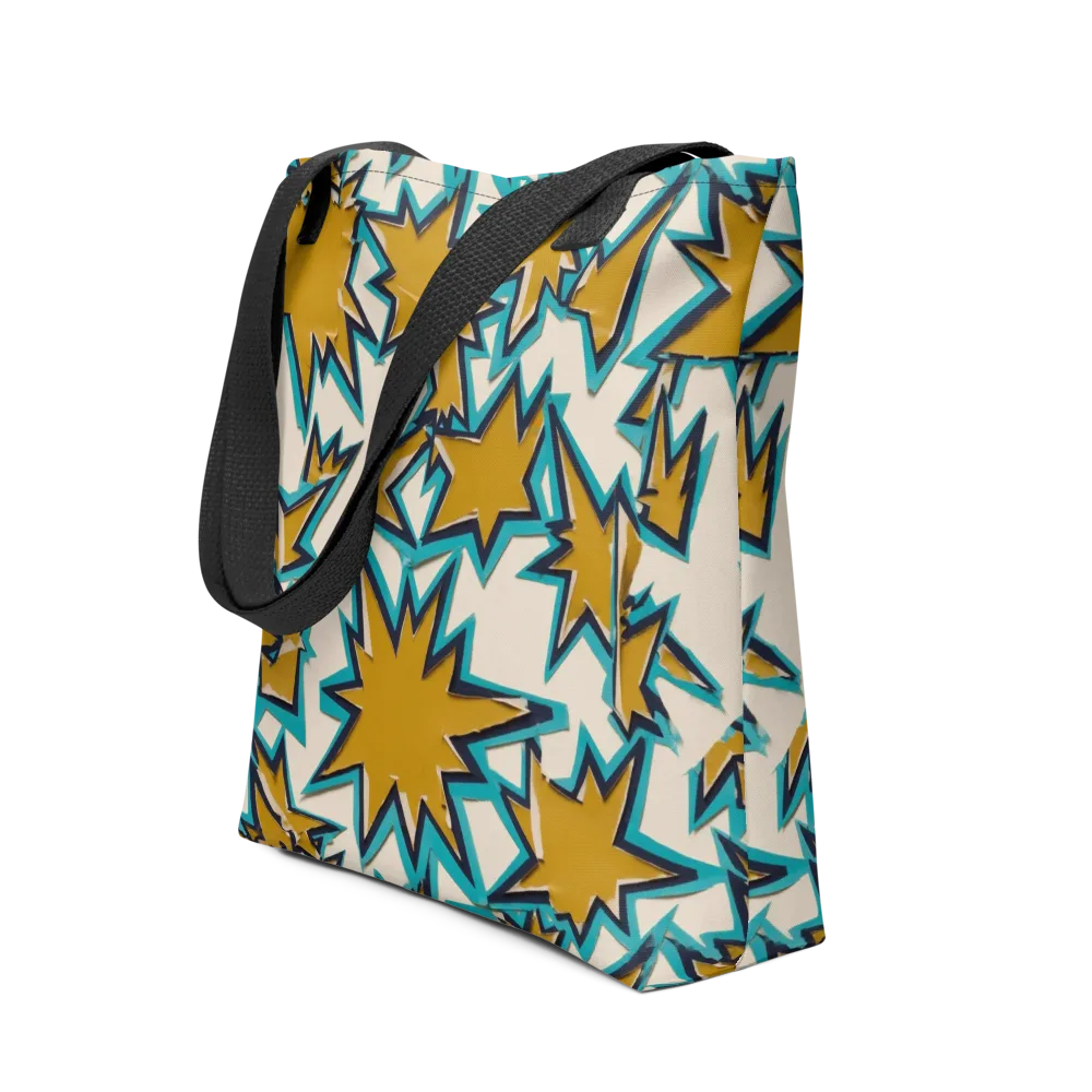 Gold Rush Geometry on Tote Bag — Front