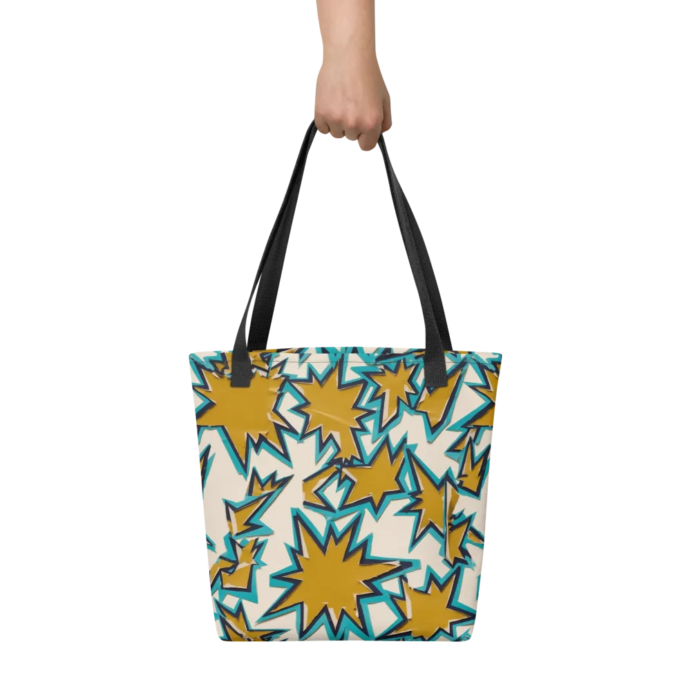 Gold Rush Geometry on Tote Bag — Front