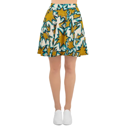 Gold Rush Geometry on a Skater Skirt