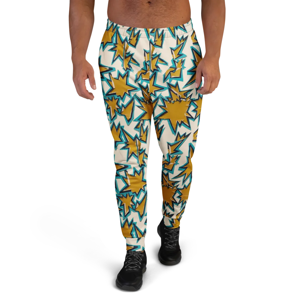 Gold Rush Geometry on Men's Joggers — Front