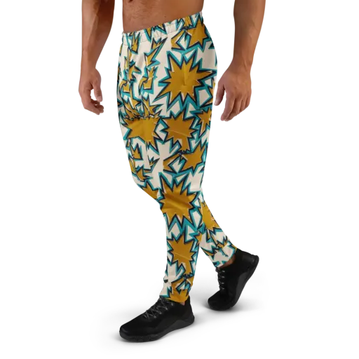 Gold Rush Geometry on a Men's Joggers