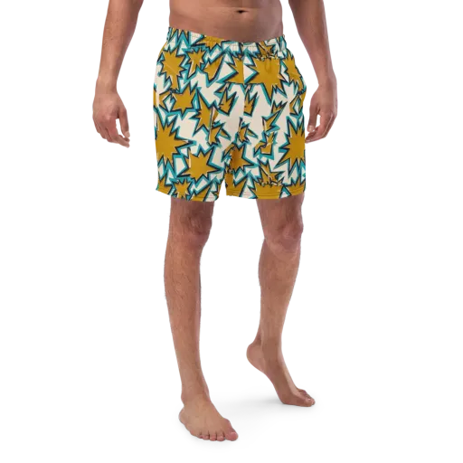 Gold Rush Geometry on a Swim Trunks