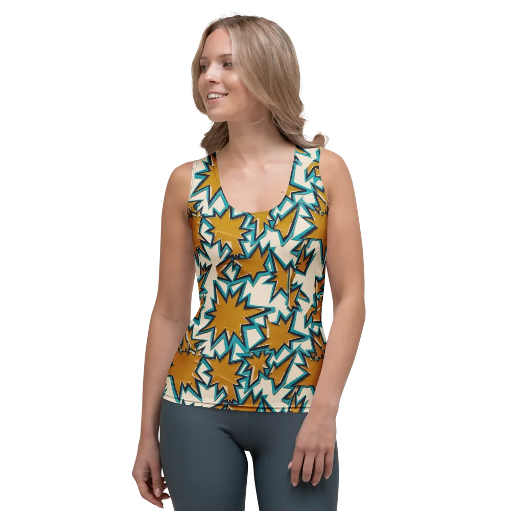Gold Rush Geometry on Women's Tank Top — Front