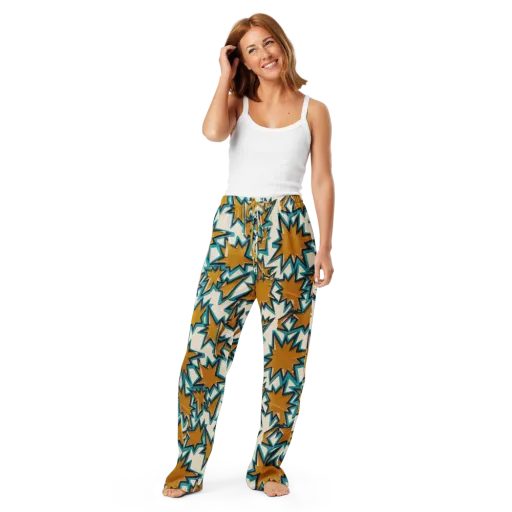 Gold Rush Geometry on a Women's Pajama Pants