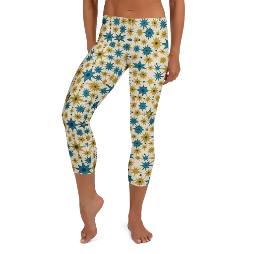 Starburst Bazaar on a Capri Leggings