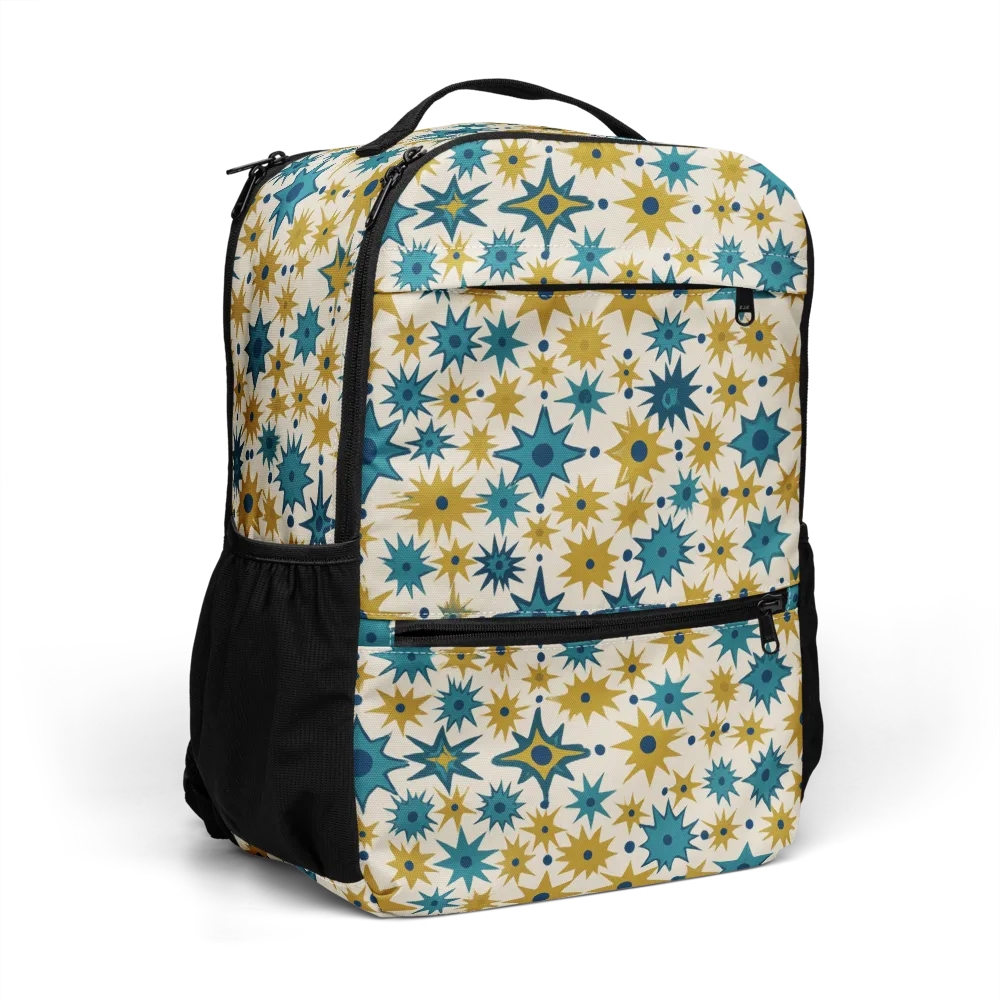 Starburst Bazaar on Utility Backpack — Right Front