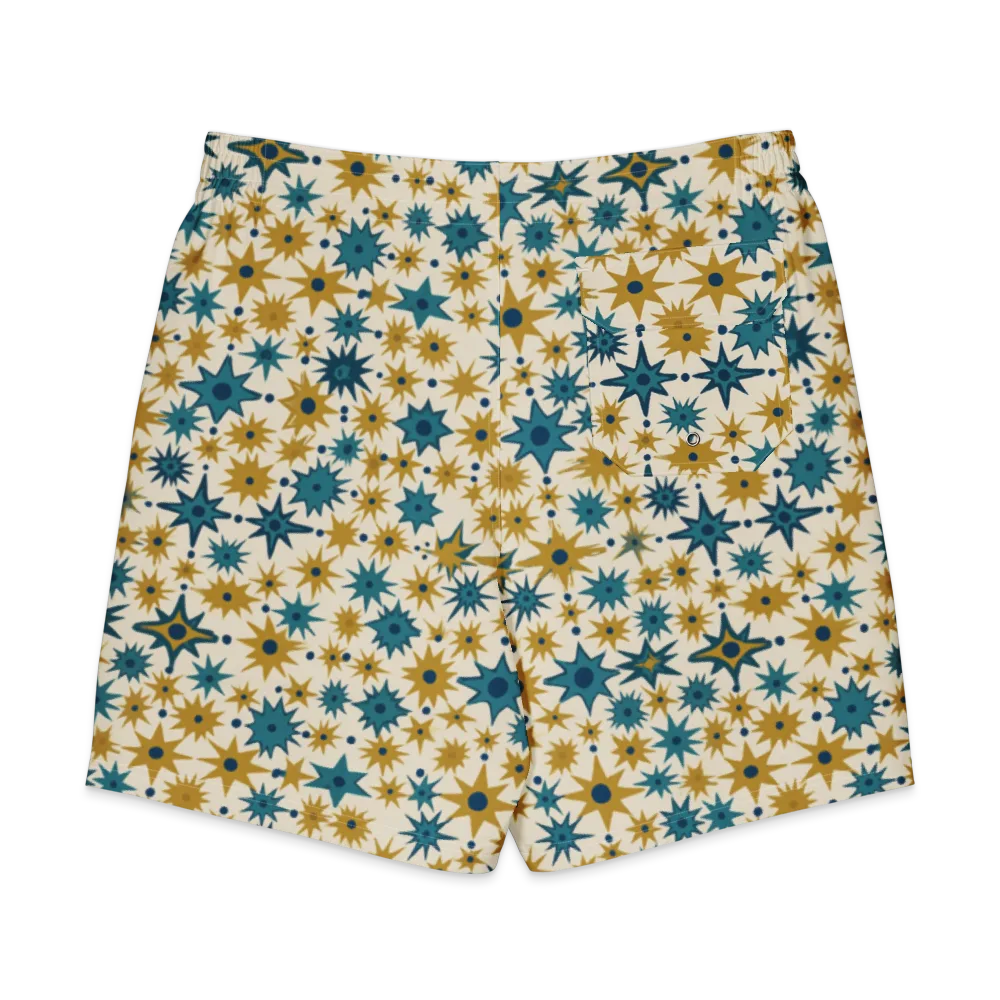 Starburst Bazaar on Men's Board Shorts — Back